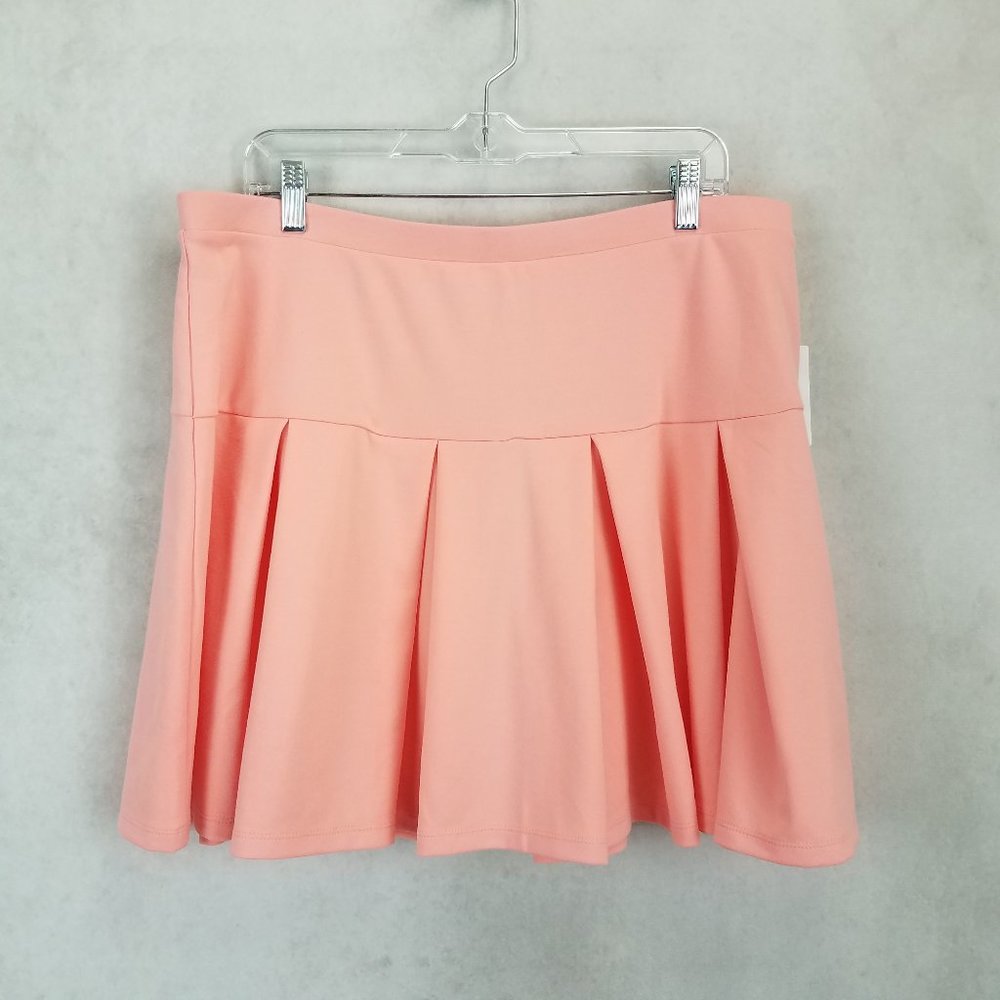 Nordstrom Skater Pleated Mini Skirt in Pink Pudding